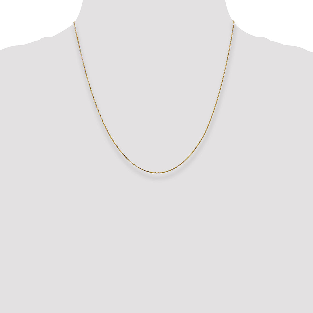 14k .85mm D/C Spiga with Spring Ring Clasp Chain