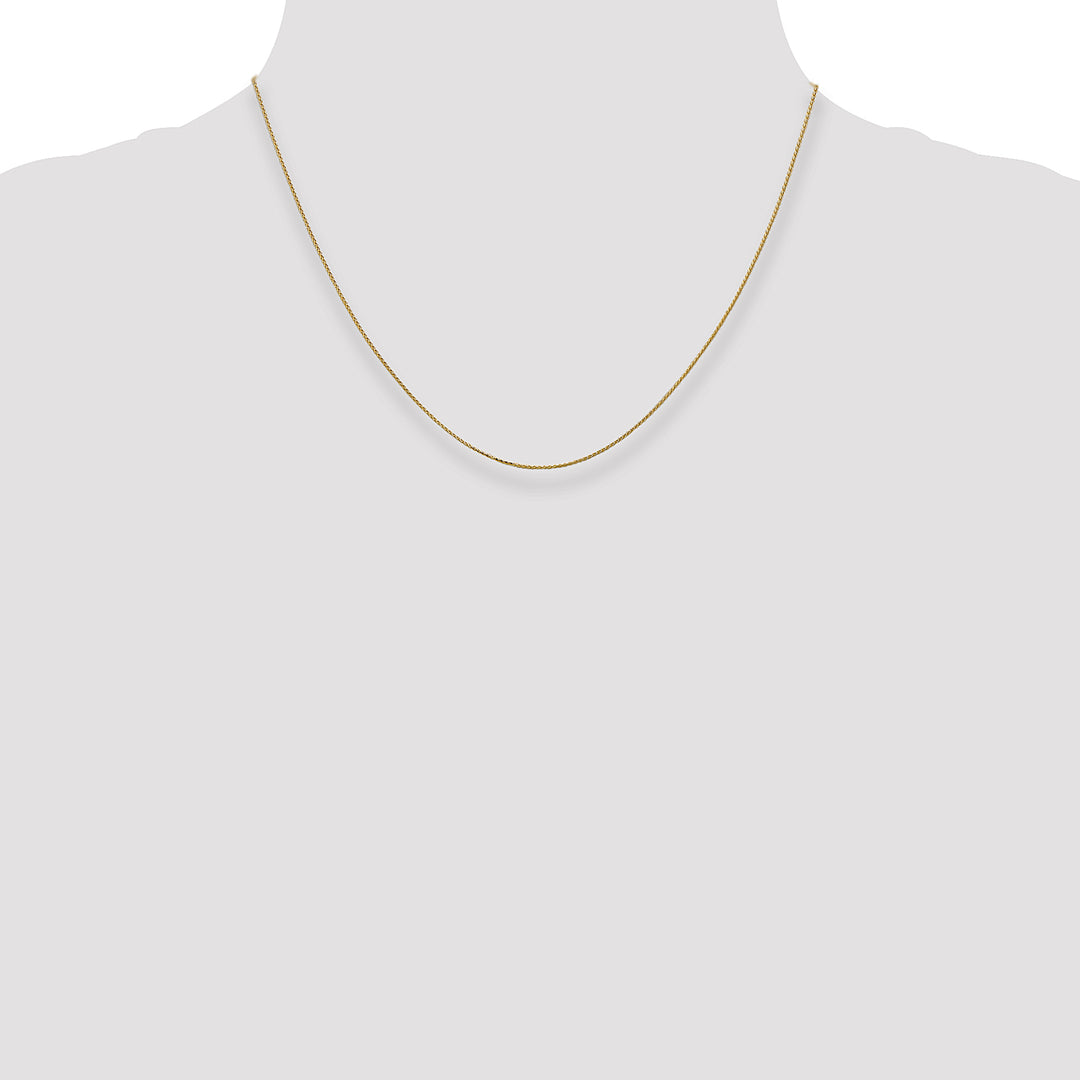 14k .85mm D/C Spiga with Spring Ring Clasp Chain