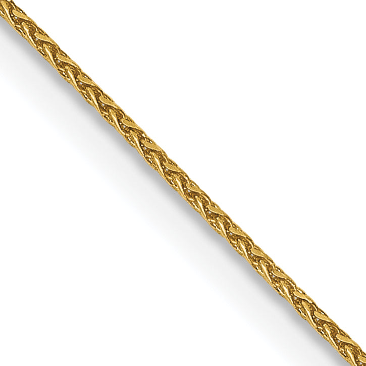 14k .85mm Diamond Cut Spiga with Spring Ring Clasp Chain