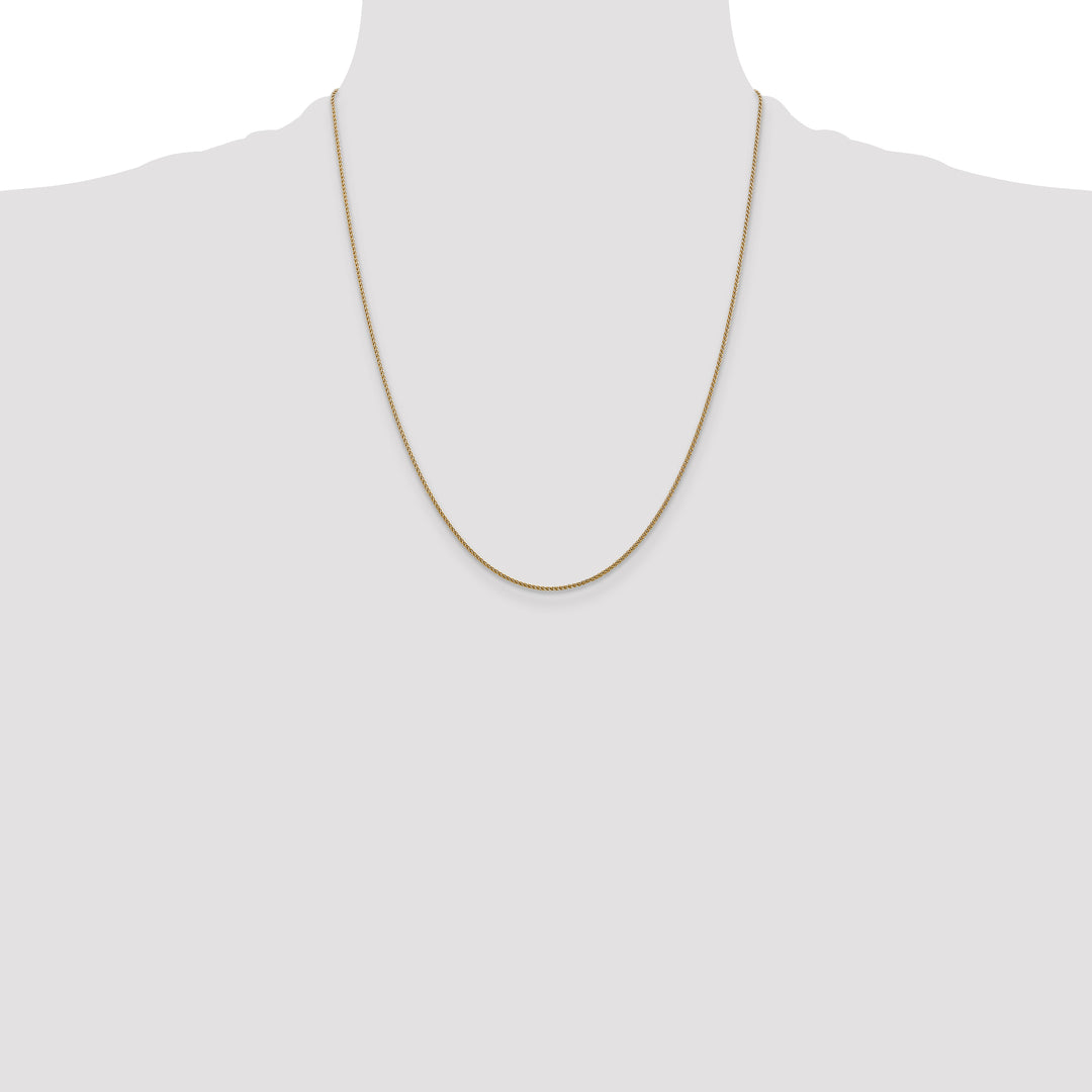 14k 1.05mm D/C Spiga with Lobster Clasp Chain