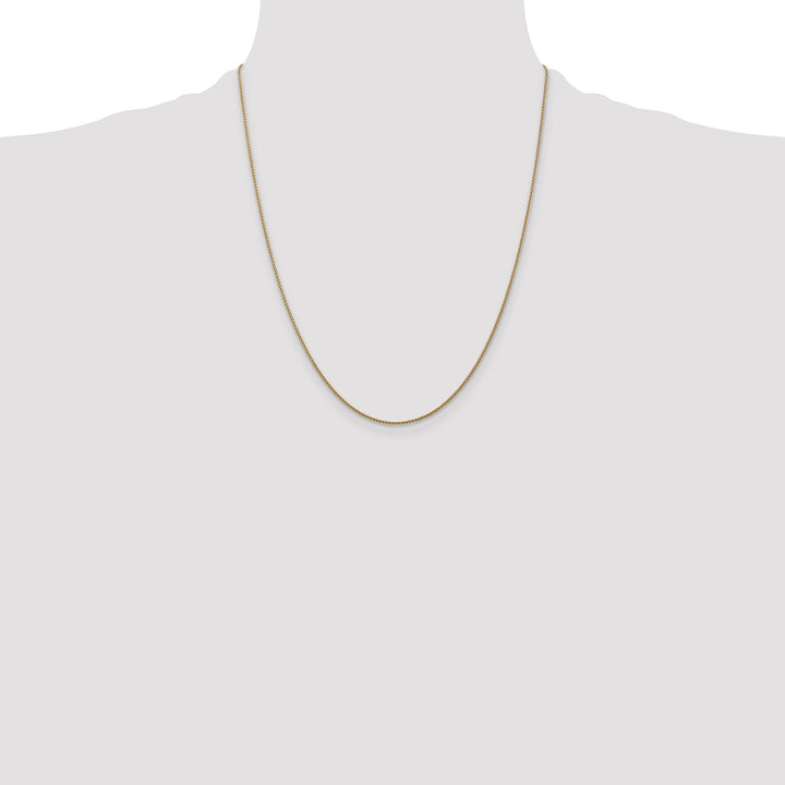 14k 1.05mm D/C Spiga with Lobster Clasp Chain