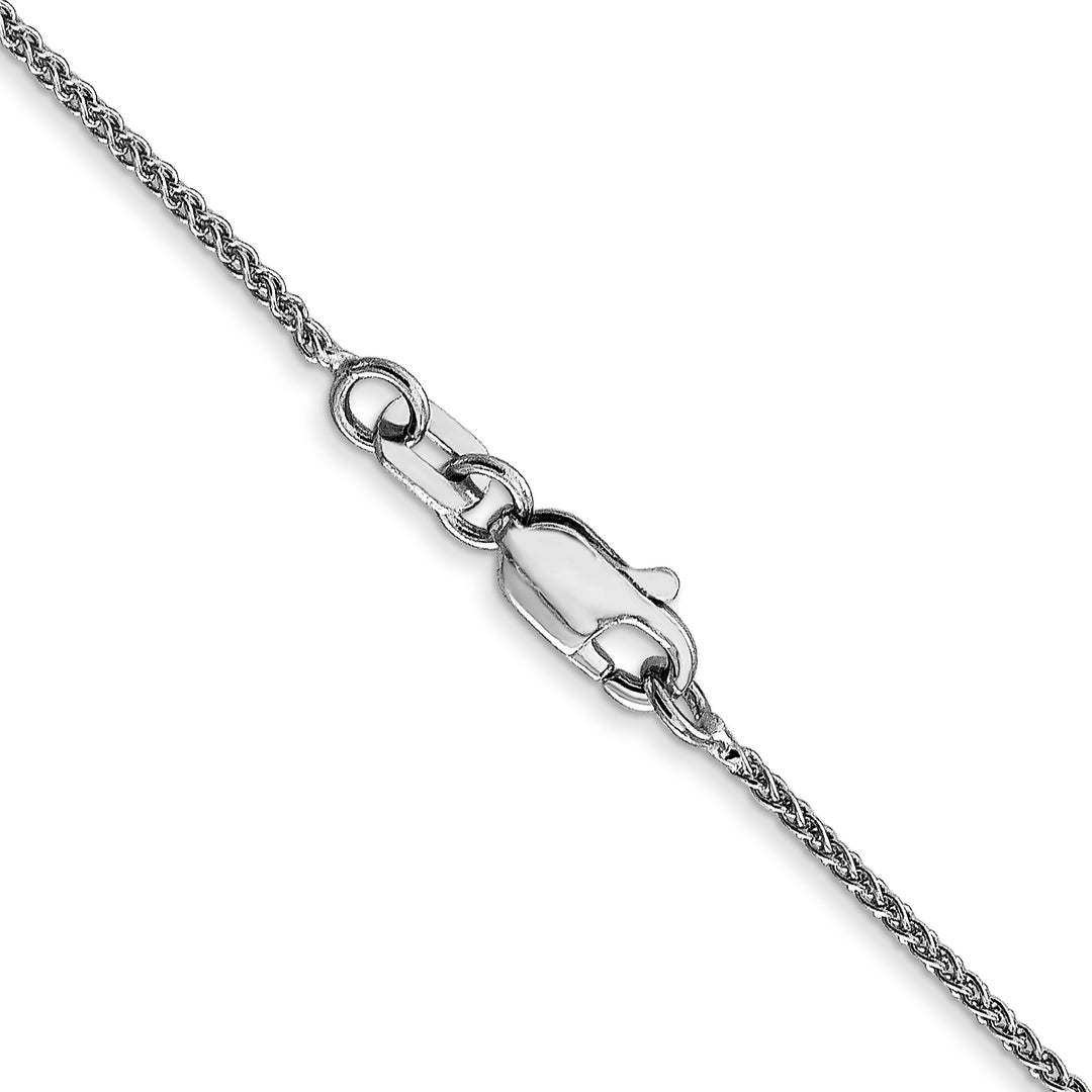 14k White Gold 1.05mm Spiga with Lobster Clasp Chain
