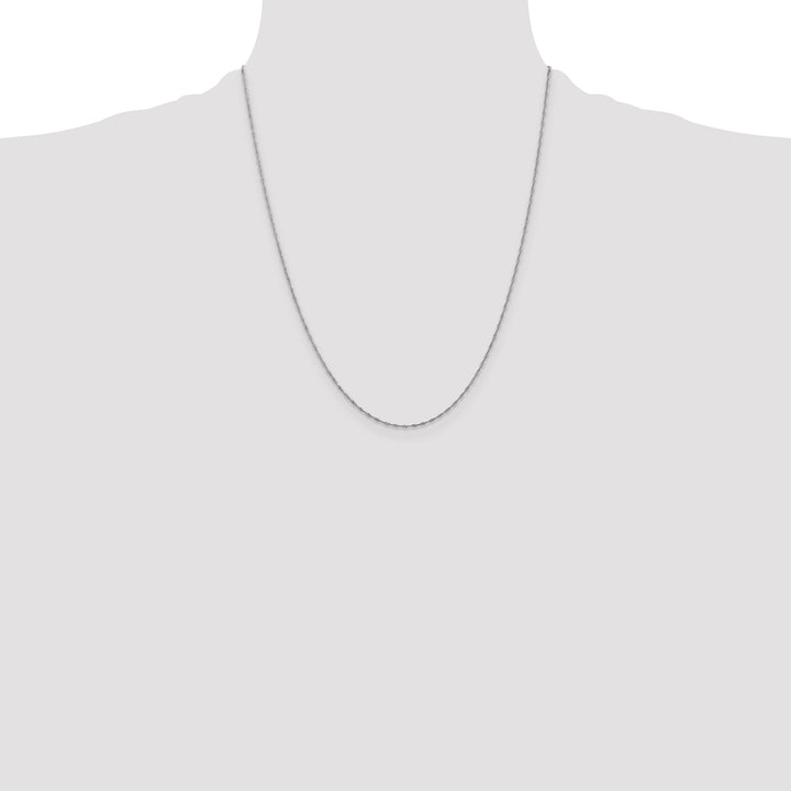 14k WG 1mm Singapore Chain