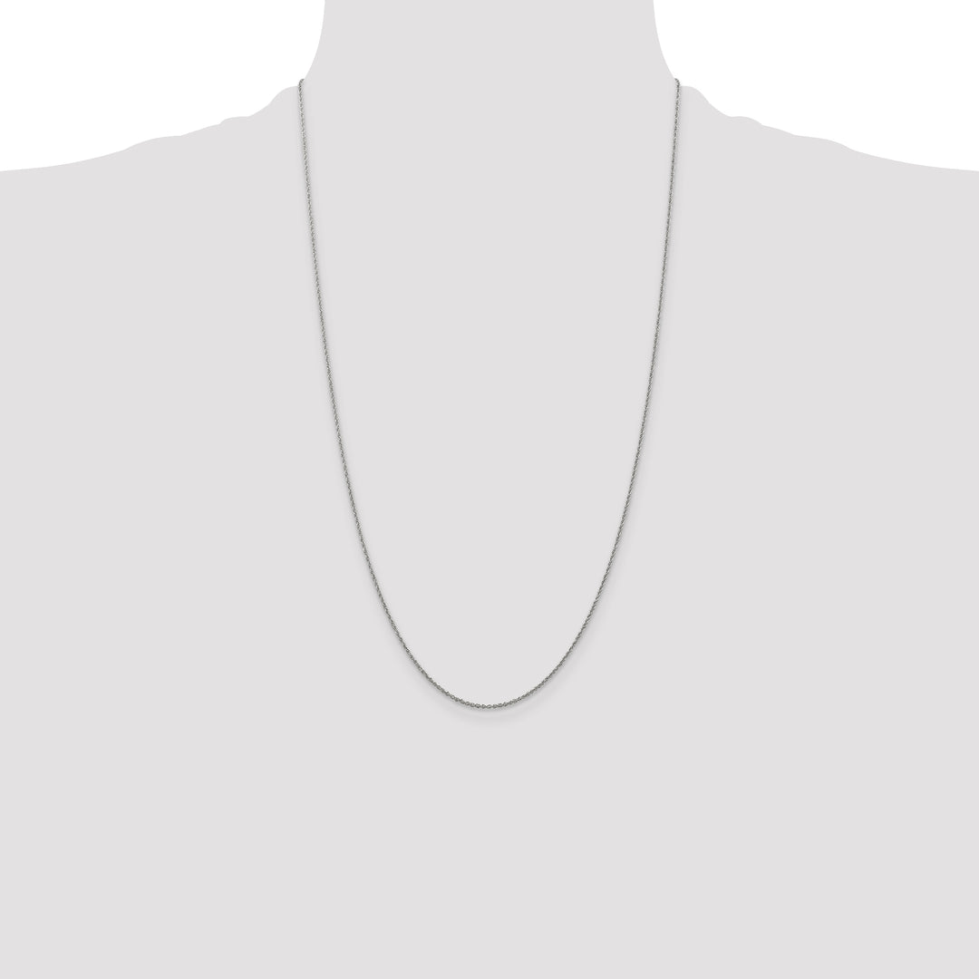 14k WG 1.1mm Baby Rope Chain