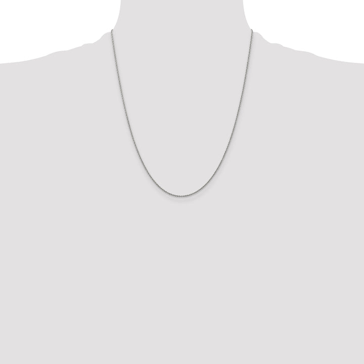 14k WG 1.1mm Baby Rope Chain