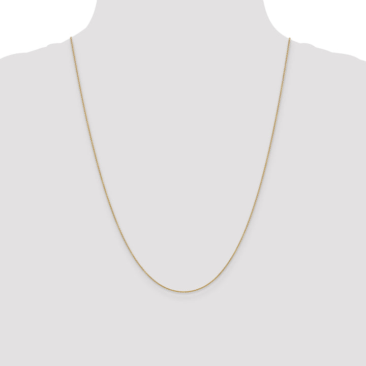 14k .9mm Cable with Spring Ring Clasp Chain