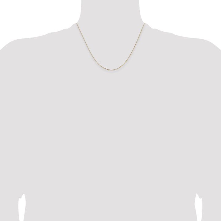 14k .5mm Box with Lobster Clasp Chain