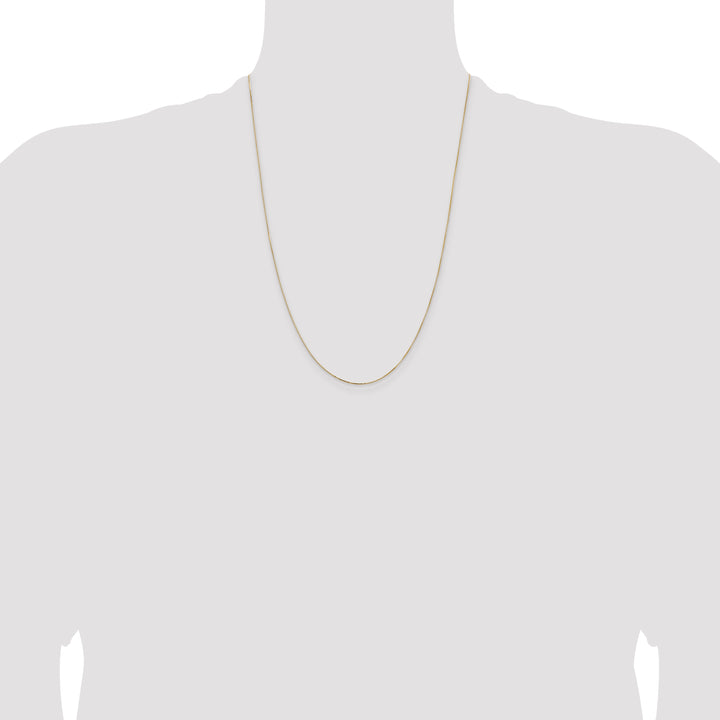 14k .5mm Box with Lobster Clasp Chain
