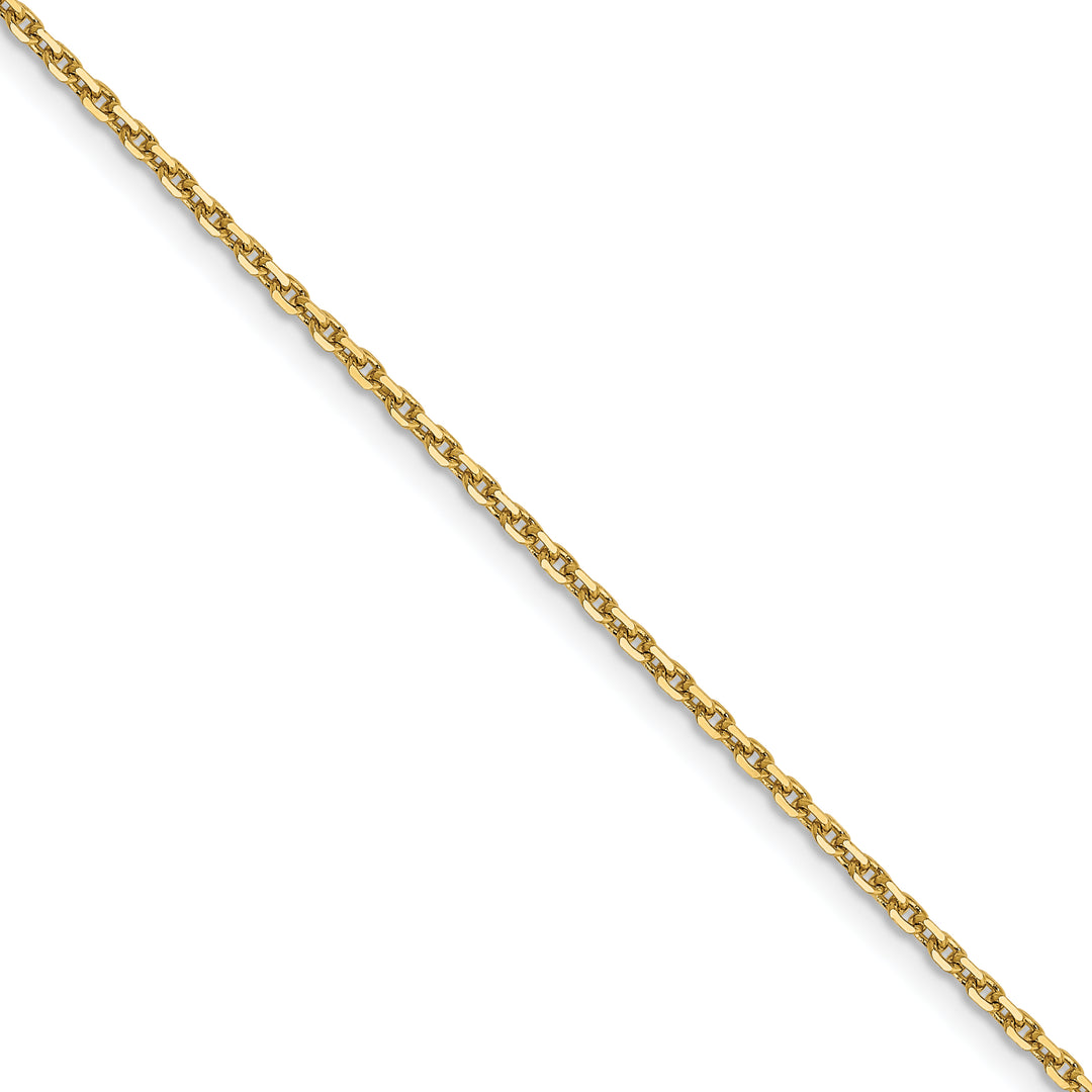 14k 1.4mm D/C Round Open Link Cable Chain (100 inch Spool)