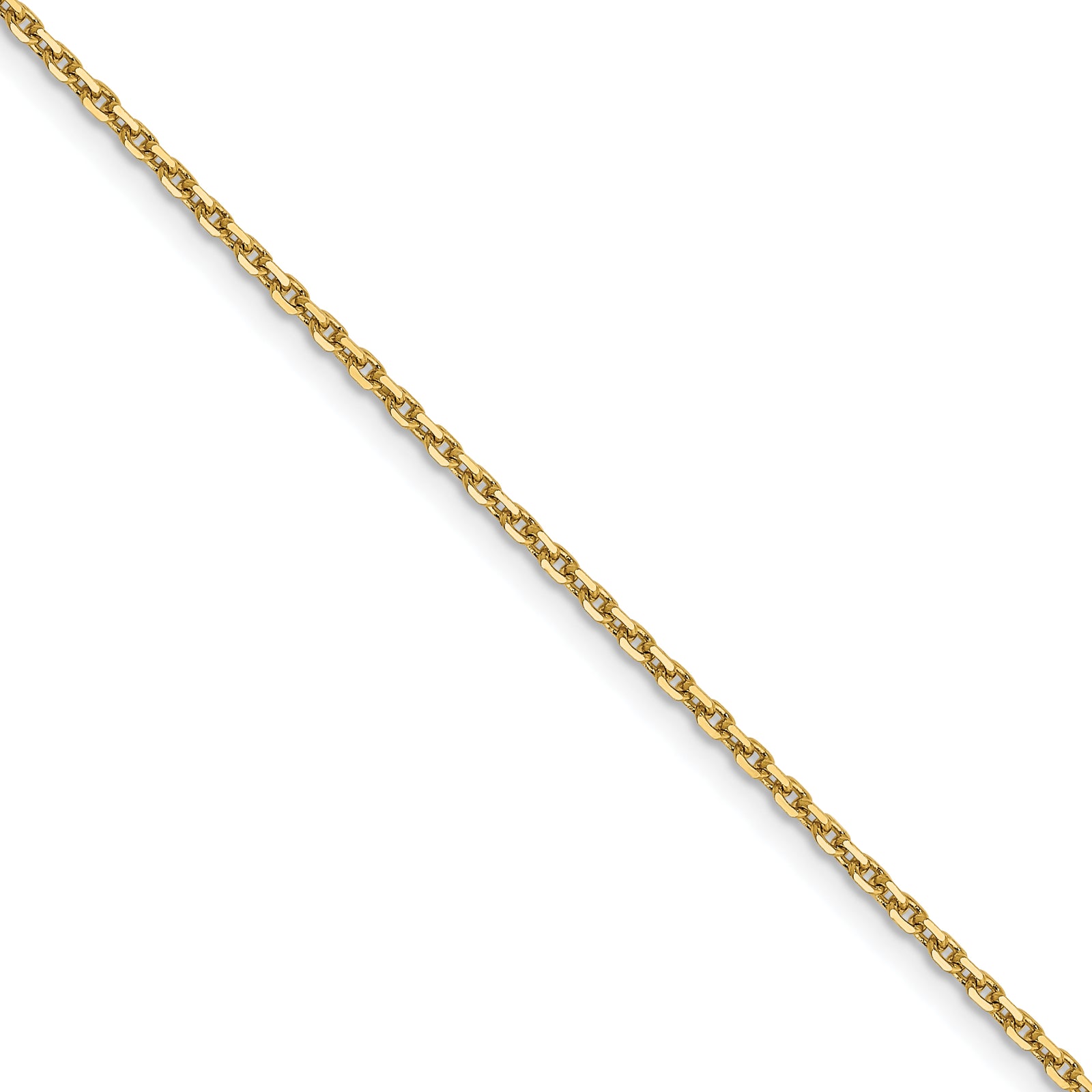 14k 1.4mm D/C Round Open Link Cable Chain (100 inch Spool)