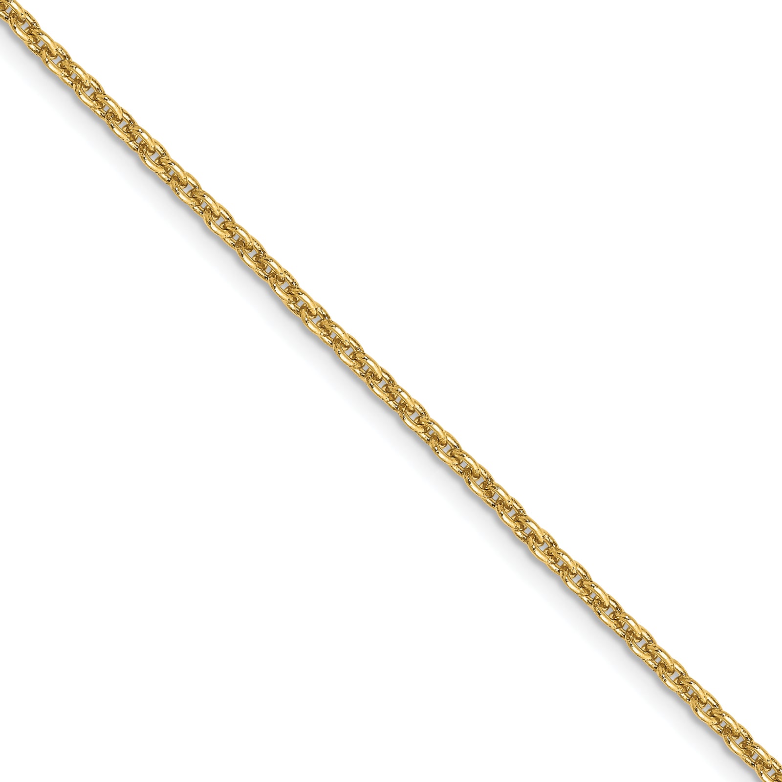 14k 2mm Round Open Link Cable Chain (100 inch Spool)