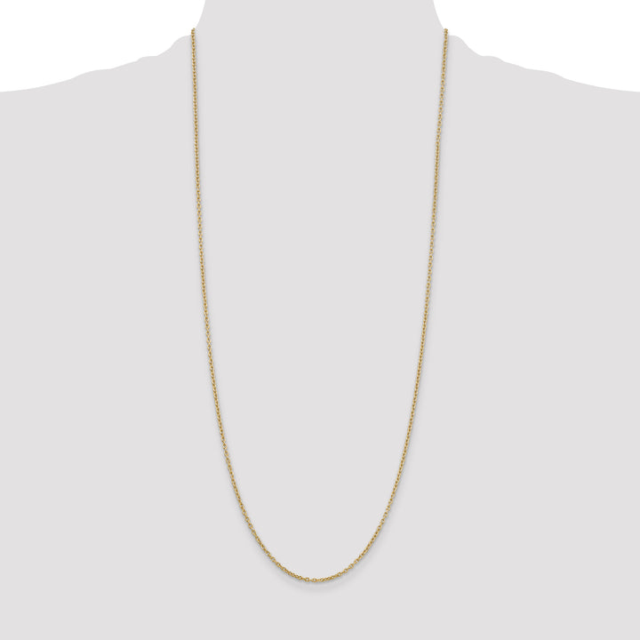 14k 2mm Round Open Link Cable Chain