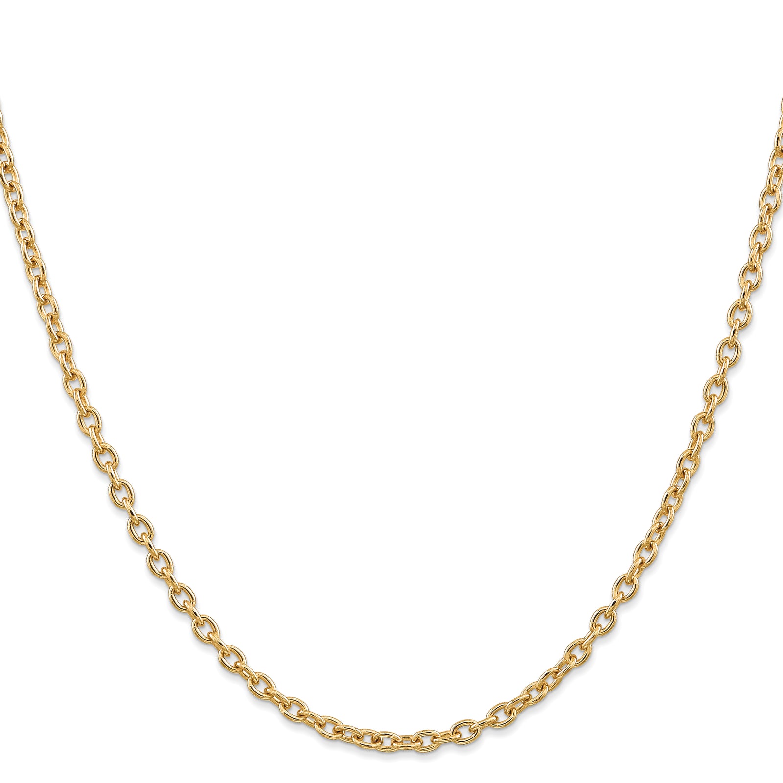 14k 3.2mm Round Open Link Cable Chain