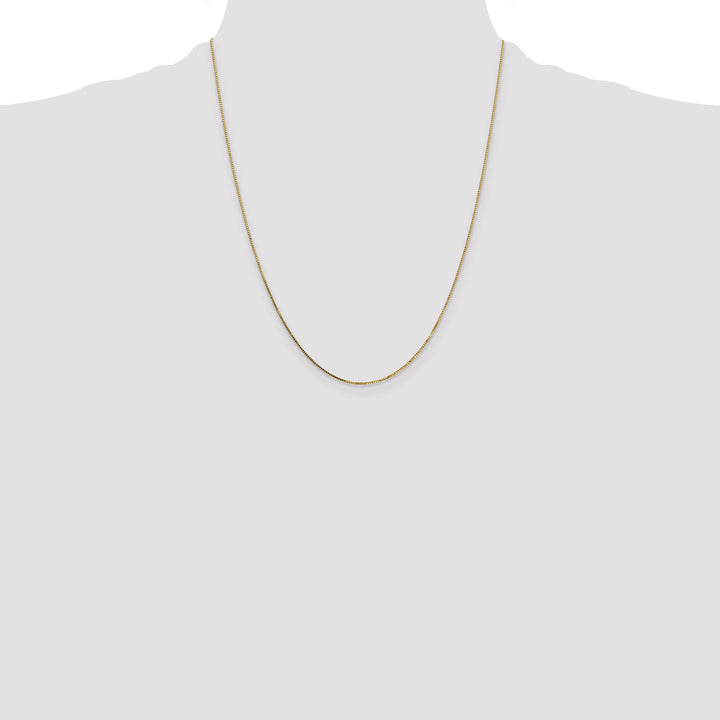14k .7mm Box with Spring Ring Clasp Chain