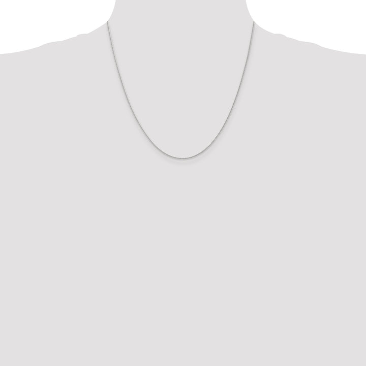 14k White Gold 1mm Parisian Wheat Chain