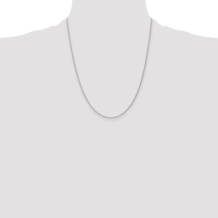 14k White Gold 1.2mm Parisian Wheat Chain