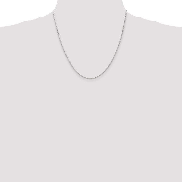 14k White Gold 1.5mm Parisian Wheat Chain