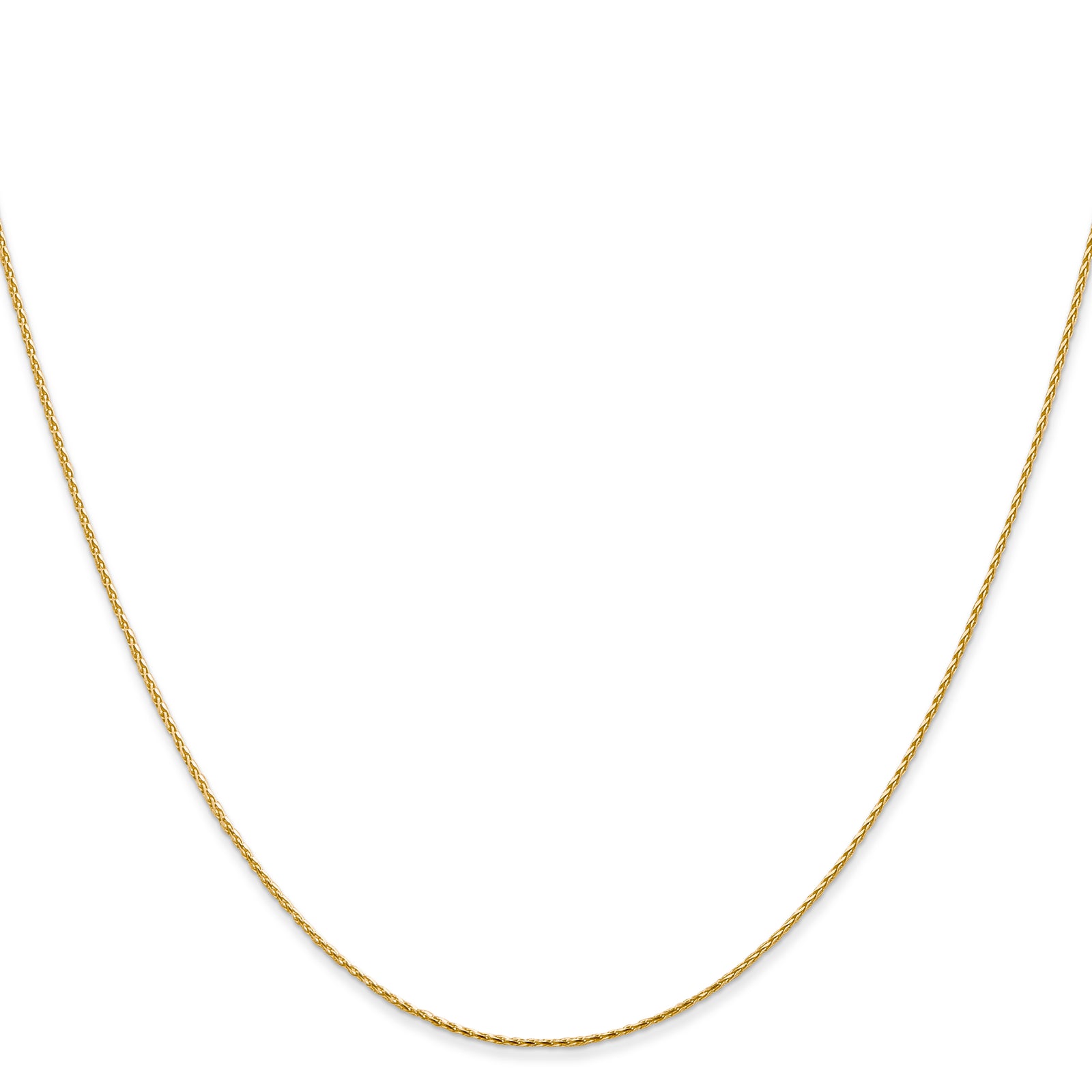 14k .8mm D/C Parisian Wheat Chain