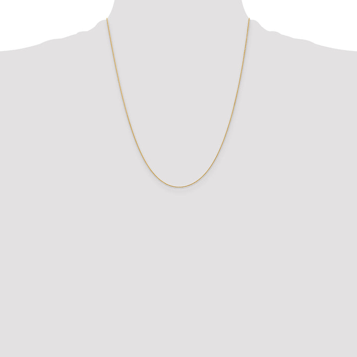 14k .8mm D/C Parisian Wheat Chain