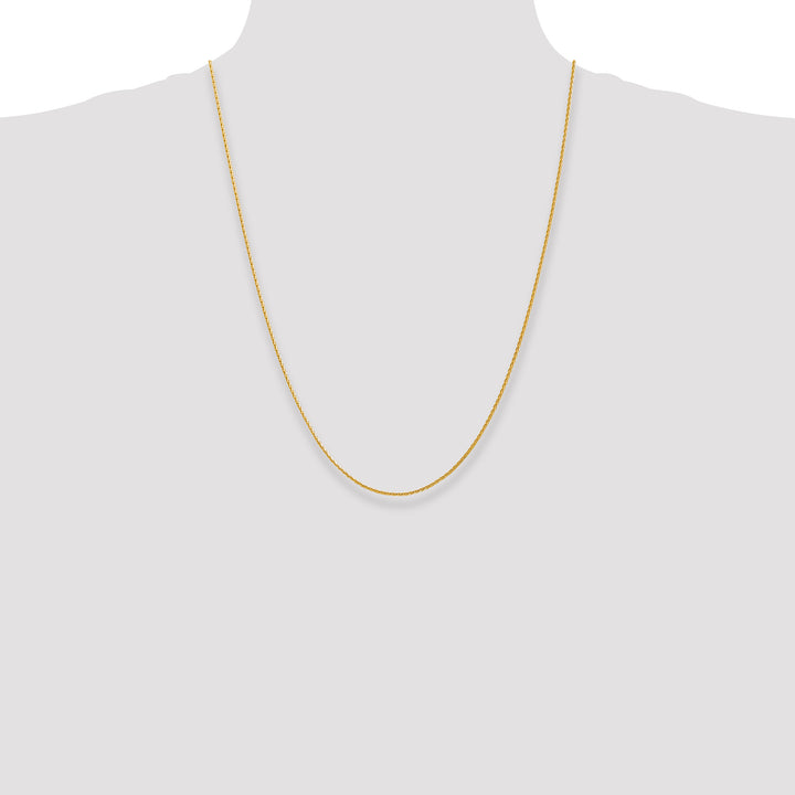 14K 1.4mm D/C Parisian Wheat Chain