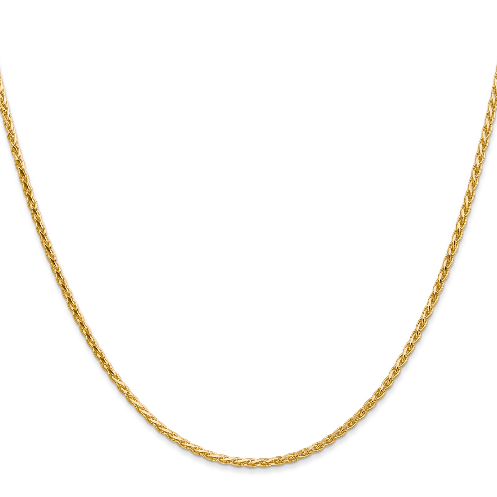 14K 1.6mm D/C Parisian Wheat Chain