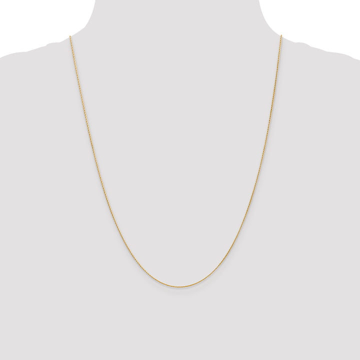 14K .7mm Round Parisian Wheat Chain