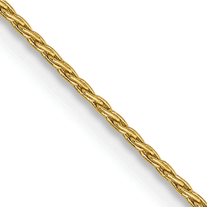 14k White Gold 1.25mm Spiga Chain