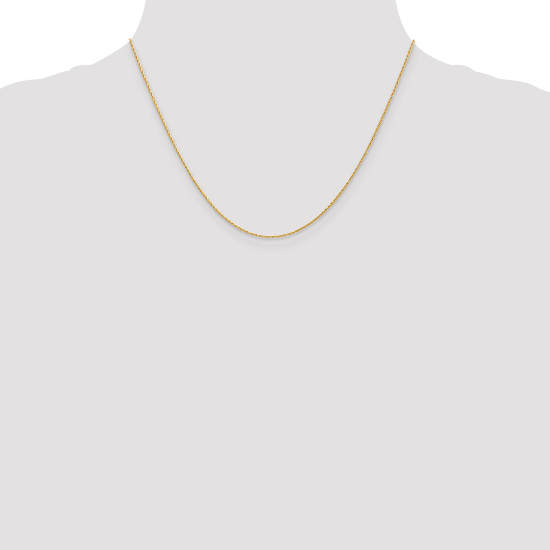 14K 1mm Round Parisian Wheat Chain