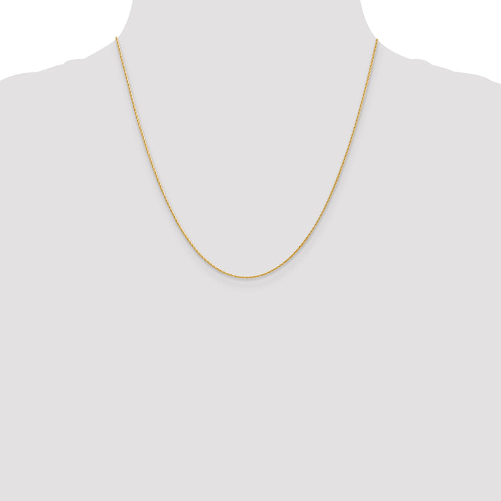 14K 1mm Round Parisian Wheat Chain