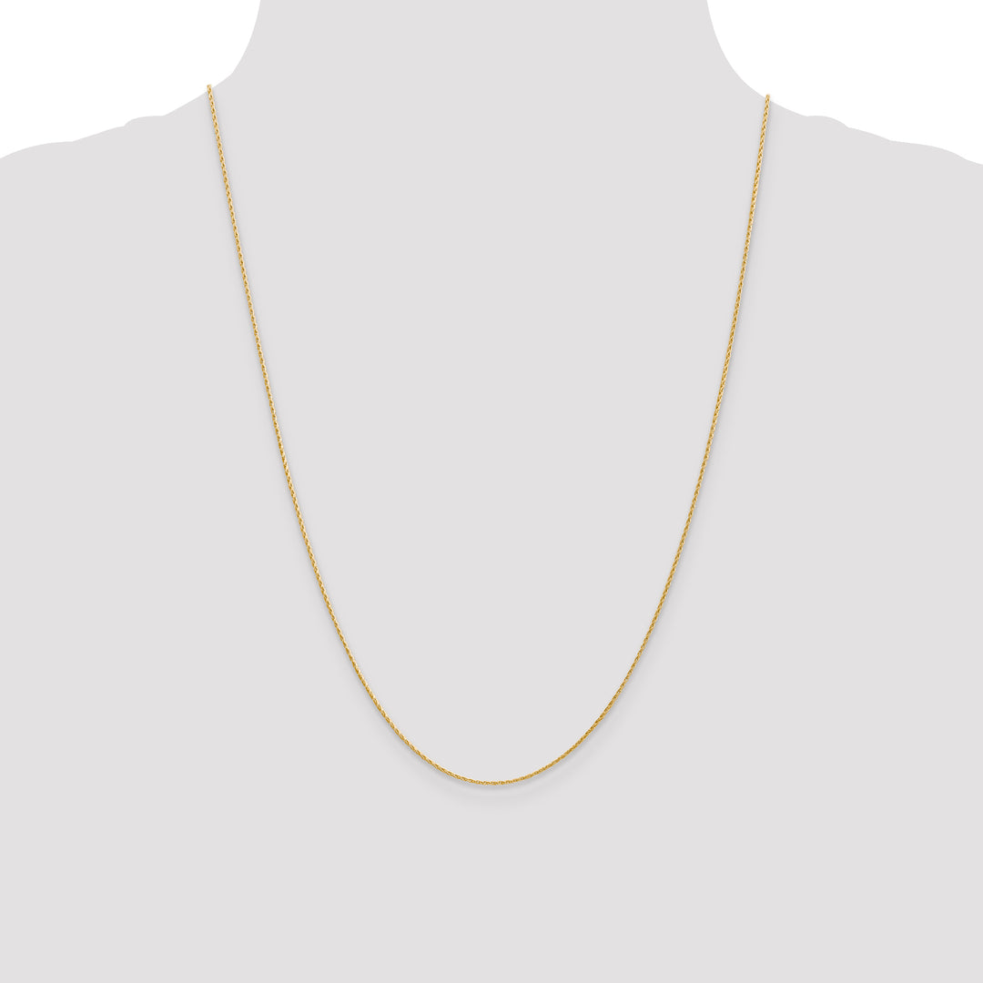 14K 1mm Round Parisian Wheat Chain