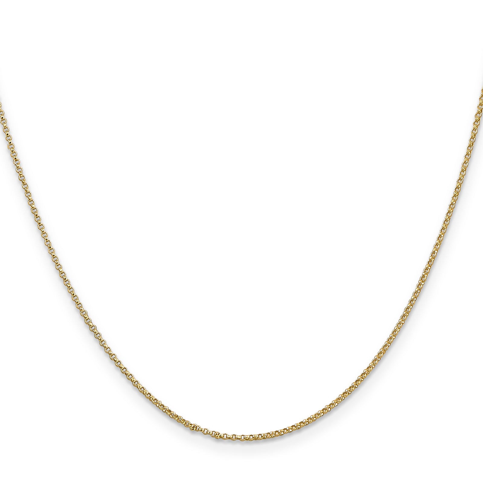 14k 1.15mm Rolo Pendant Chain