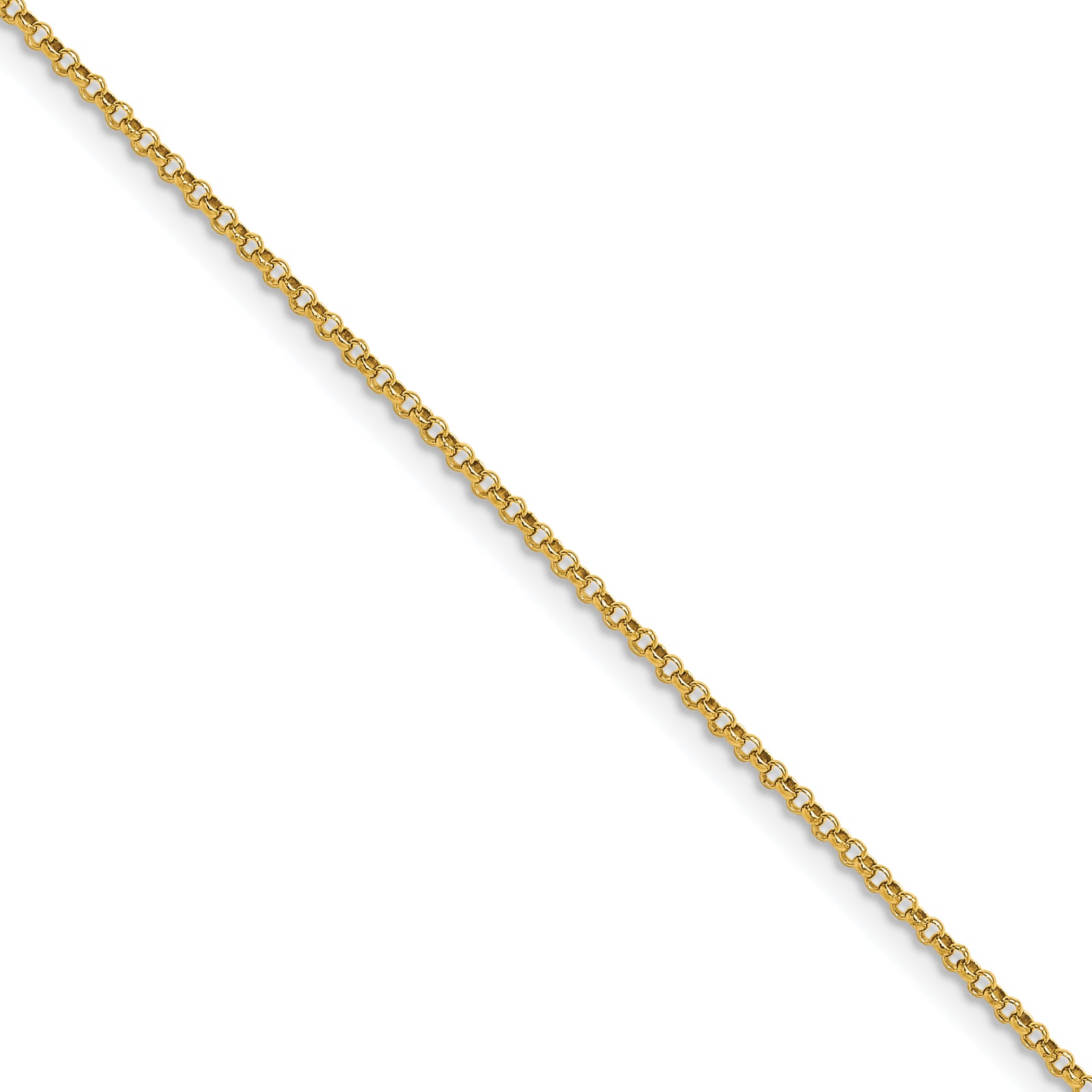 14k 1.55mm Rolo Pendant Chain (100 inch Spool)
