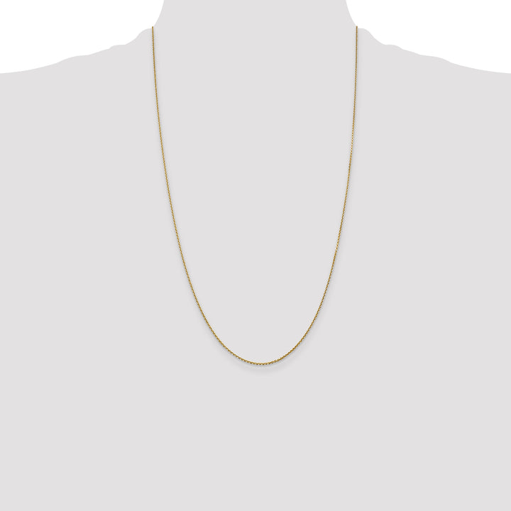 14k .9mm D/C Round Open Link Cable Chain