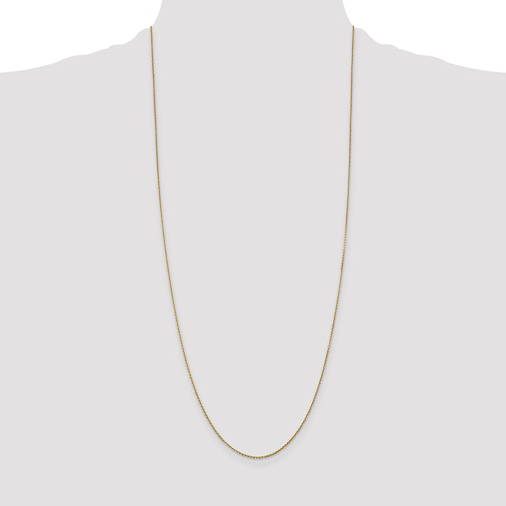 14k .9mm D/C Round Open Link Cable Chain