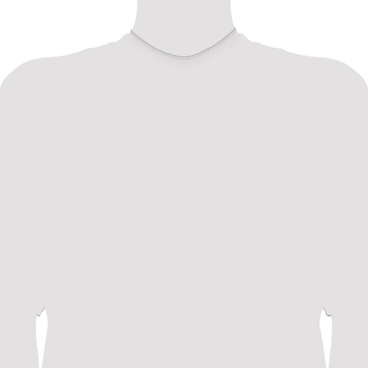 14k White Gold 1.2mm D/C Cable Chain