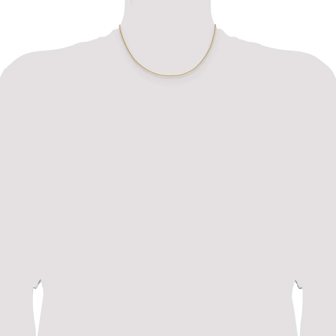 14k 1.5mm Cable Chain