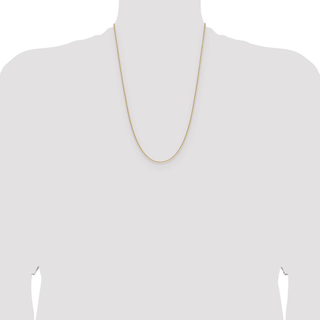 14k 1.5mm Cable Chain