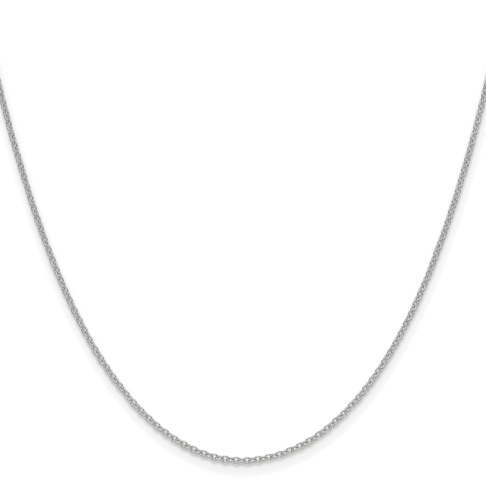 14k White Gold 1.5mm Cable Chain