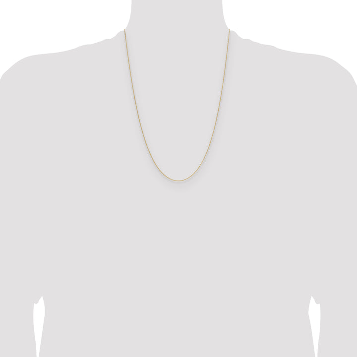 14k .8mm Forzantine Cable Chain