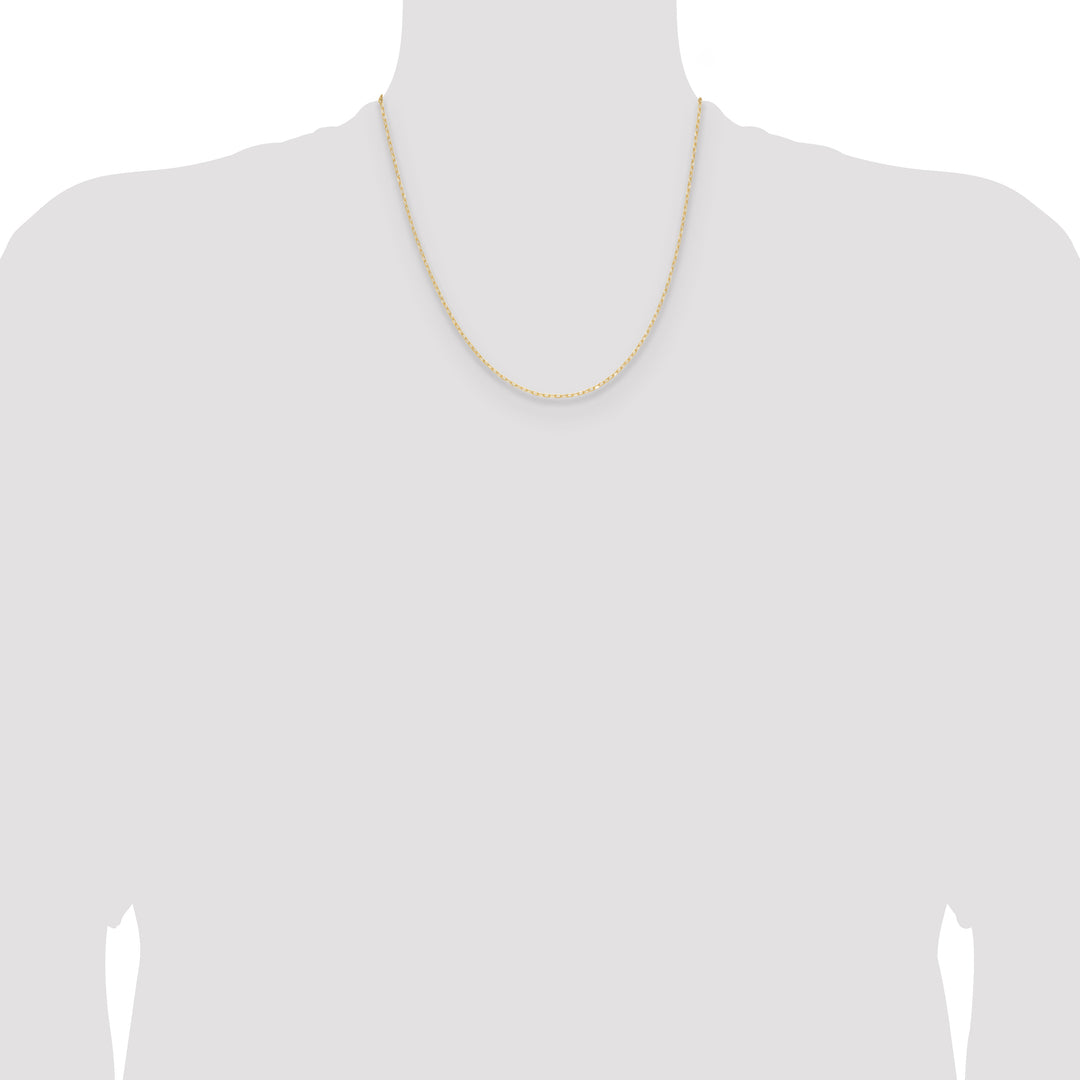 14k .8mm D/C Forzantine Cable Chain