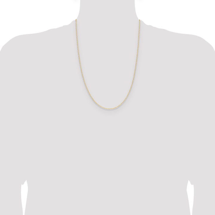 14k .8mm D/C Forzantine Cable Chain