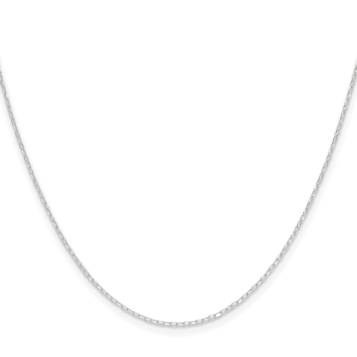 14k White Gold .8mm D/C Forzantine Cable Chain