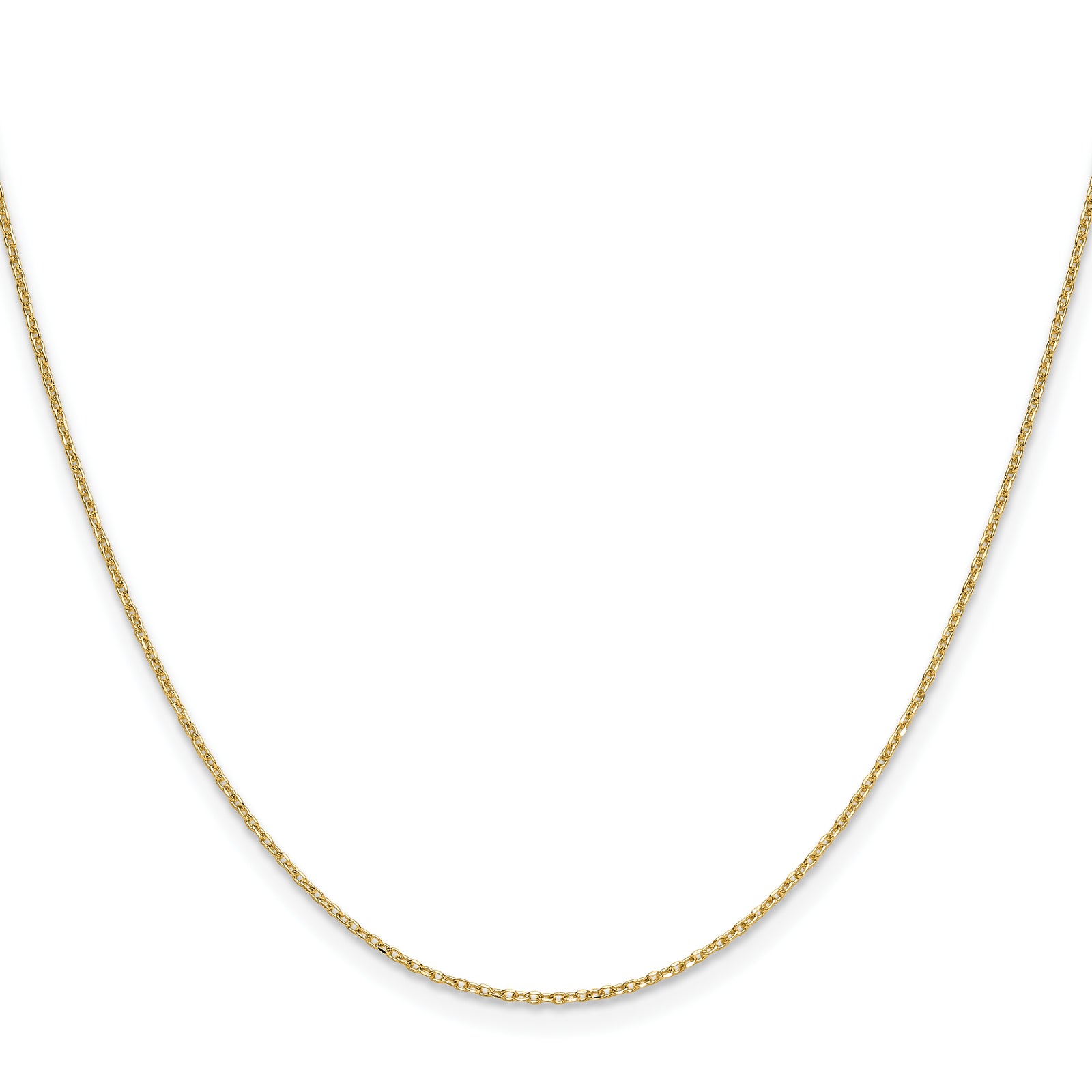 14k 1.0mm D/C Forzantine Cable Chain