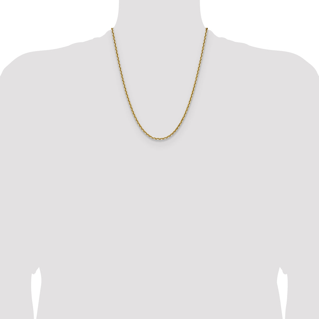 14k 3.25mm D/C French Link Chain