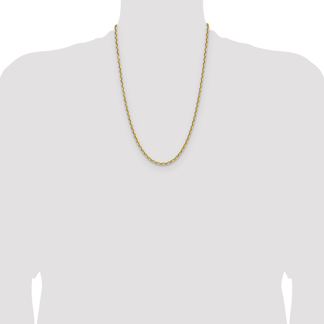 14k 3.90mm D/C French Link Chain