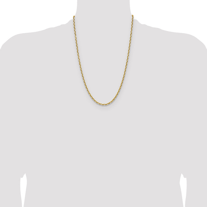 14k 3.90mm D/C French Link Chain