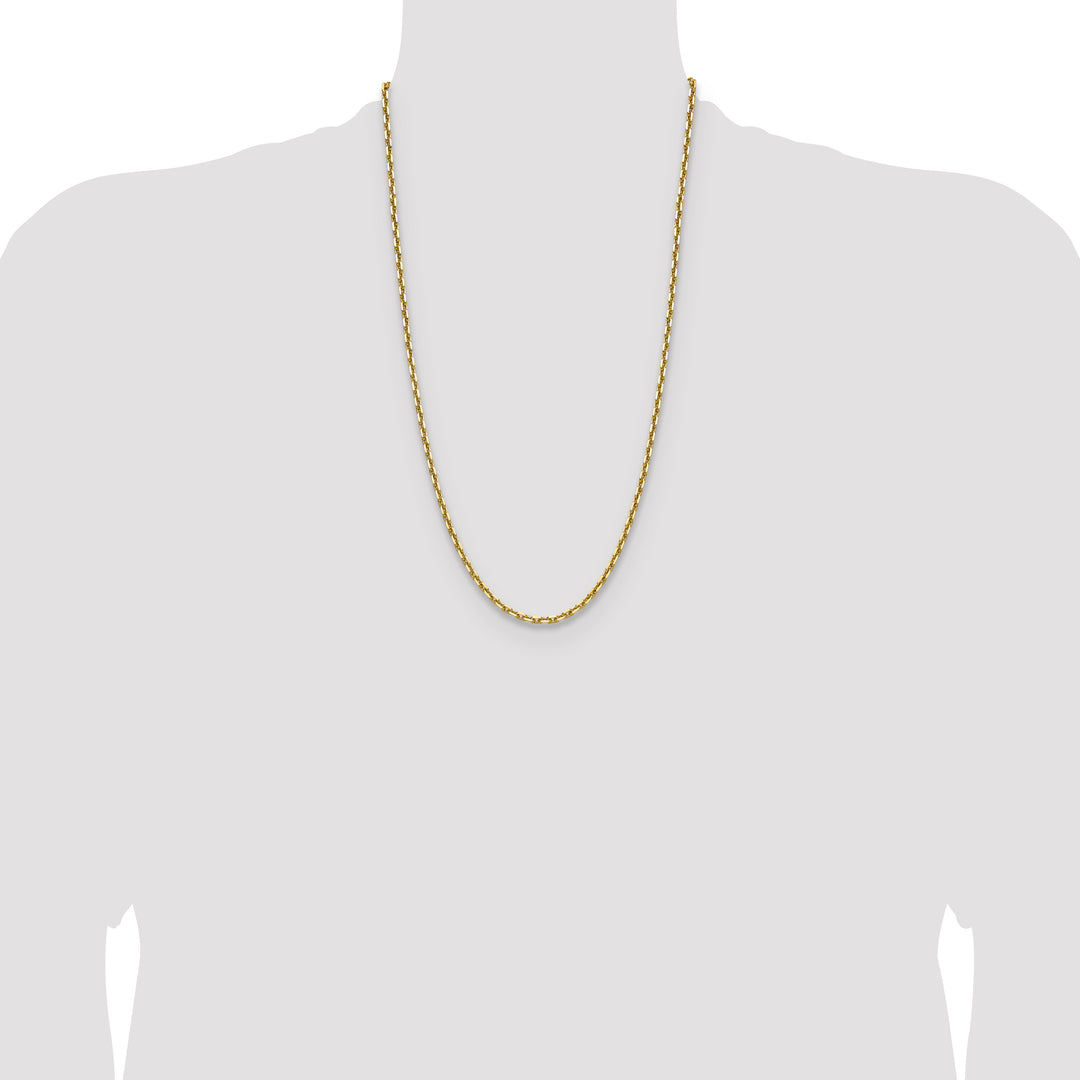 14k 3.90mm D/C French Link Chain