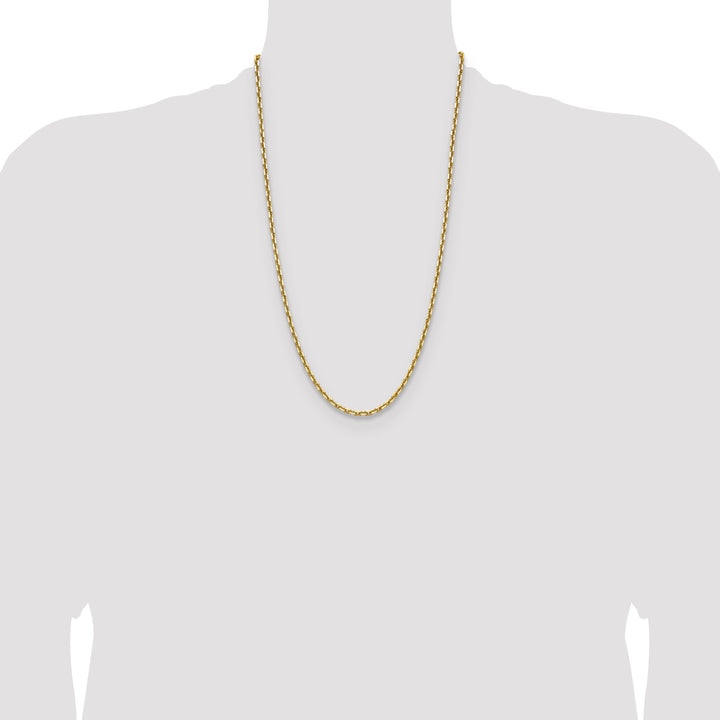14k 3.90mm D/C French Link Chain