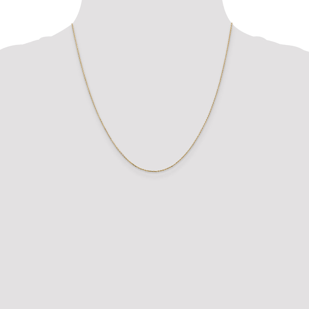 14k .8mm D/C Cable with Lobster Clasp Chain