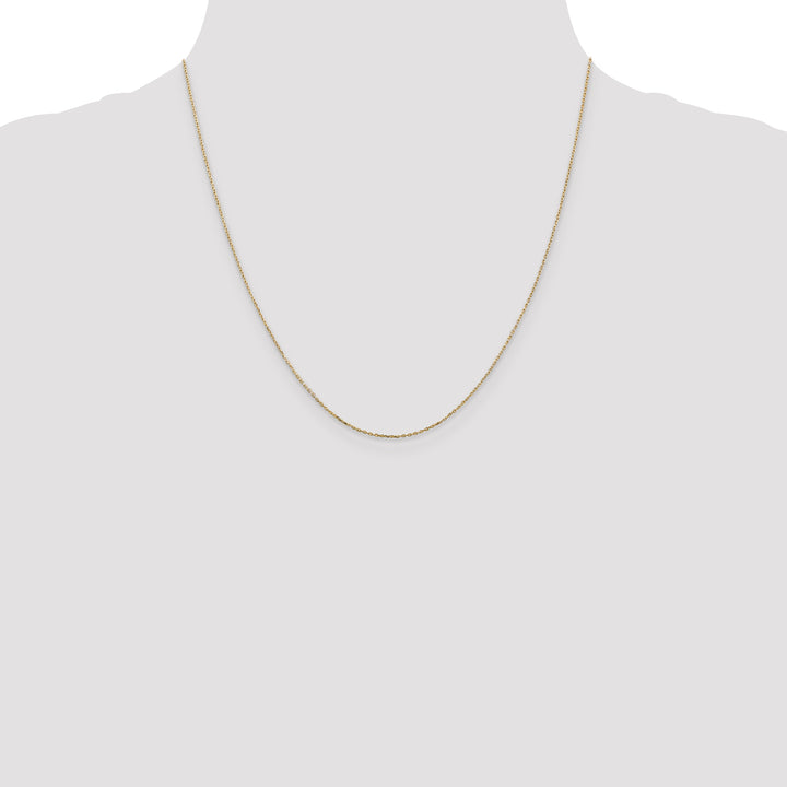 14k .8mm D/C Cable with Lobster Clasp Chain